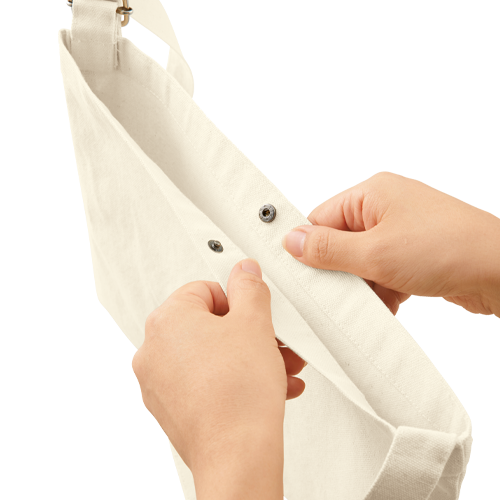 MARKLESS STYLE キャンバス アジャストショルダーサコッシュ ナチュラル TR-1080-008 1枚(ご注文単位1枚)【直送品】