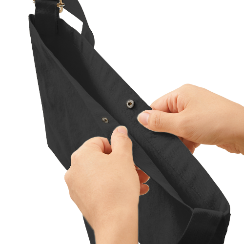 MARKLESS STYLE キャンバス アジャストショルダーサコッシュ ナイトブラック TR-1080-009 1枚(ご注文単位1枚)【直送品】