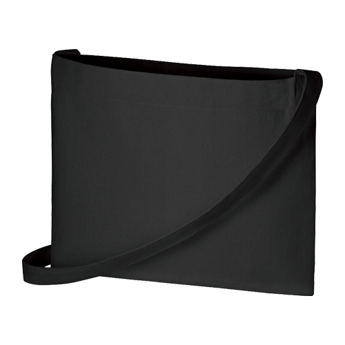 MARKLESS STYLE キャンバス サコッシュ インナーポケット付 ナイトブラック TR-1075-009 1枚（ご注文単位1枚）【直送品】