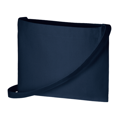 MARKLESS STYLE キャンバス サコッシュ インナーポケット付 ミッドナイトブルー TR-1075-006 1枚（ご注文単位1枚）【直送品】