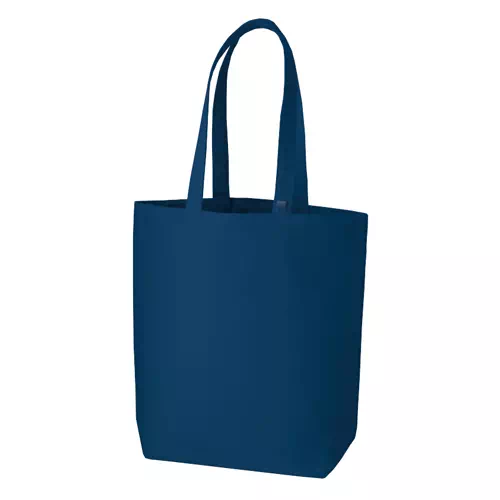 MARKLESS STYLE キャンバストート インナーポケット付 M ミッドナイトブルー TR-0981-006 1枚(ご注文単位1枚)【直送品】