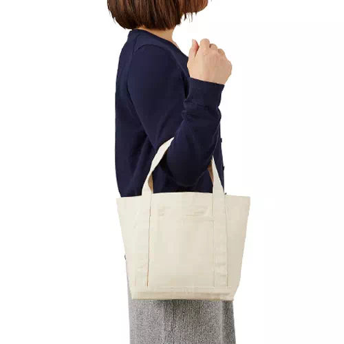 MARKLESS STYLE キャンバス ライントート S ナチュラル TR-1007-008 1枚(ご注文単位1枚)【直送品】