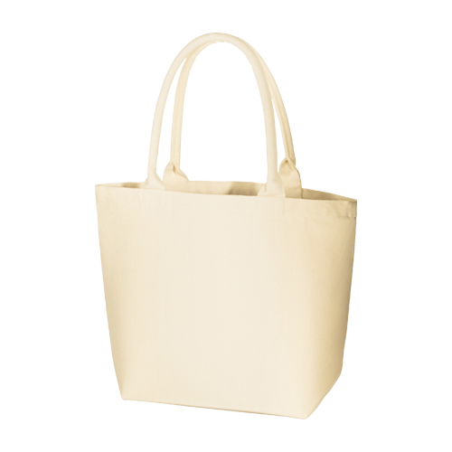 MARKLESS STYLE 厚手キャンバス パイプハンドルトート M ナチュラル TR-0721-008 1枚（ご注文単位1枚）【直送品】