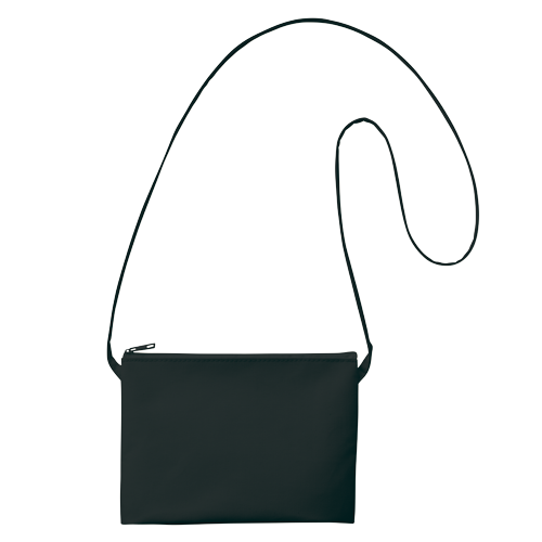 MARKLESS STYLE ガゼットミニサコッシュ インクブラック TR-1076-009 1枚（ご注文単位1枚）【直送品】