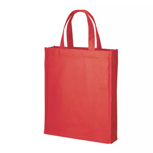 MARKLESS STYLE 不織布 A4スクエアトート レッド TR-0941-002 1枚（ご注文単位1枚）【直送品】