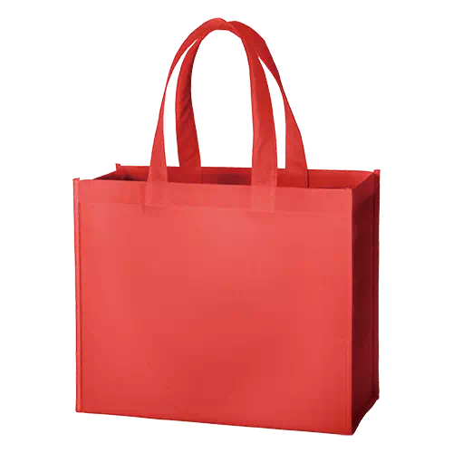 MARKLESS STYLE 不織布 スクエアトート レッド TR-0436-002 1枚（ご注文単位1枚）【直送品】