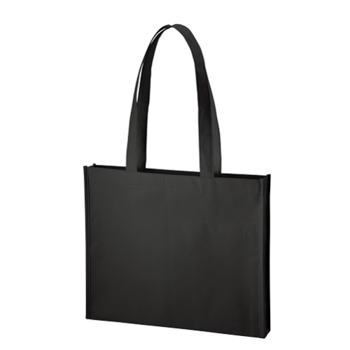 MARKLESS STYLE 不織布 A4ワイドスクエアトート ナイトブラック TR-1092-009 1枚（ご注文単位1枚）【直送品】