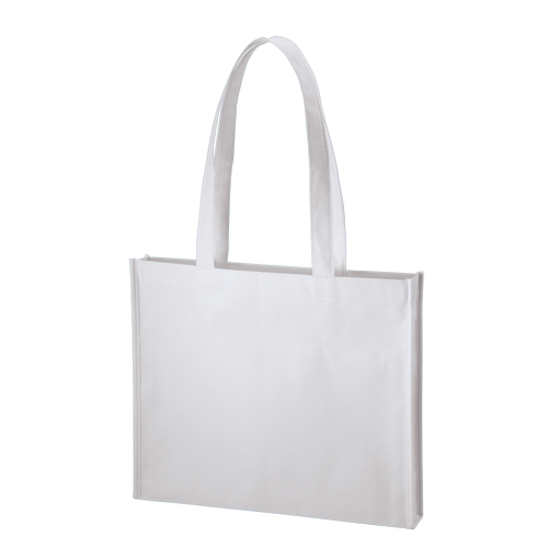 MARKLESS STYLE 不織布 A4ワイドスクエアトート ナチュラルホワイト TR-1092-044 1枚（ご注文単位1枚）【直送品】