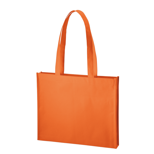 MARKLESS STYLE 不織布 A4ワイドスクエアトート オレンジ TR-1092-003 1枚（ご注文単位1枚）【直送品】