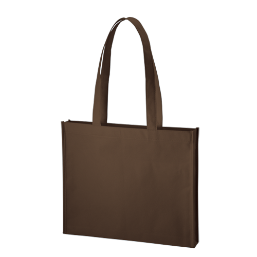 MARKLESS STYLE 不織布 A4ワイドスクエアトート ブラウン TR-1092-007 1枚（ご注文単位1枚）【直送品】