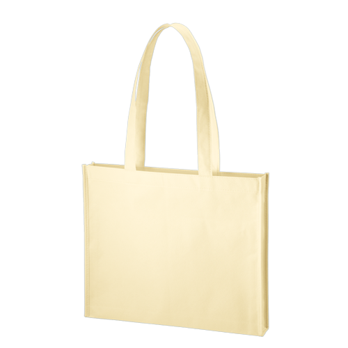 MARKLESS STYLE 不織布 A4ワイドスクエアトート ベージュ TR-1092-028 1枚（ご注文単位1枚）【直送品】