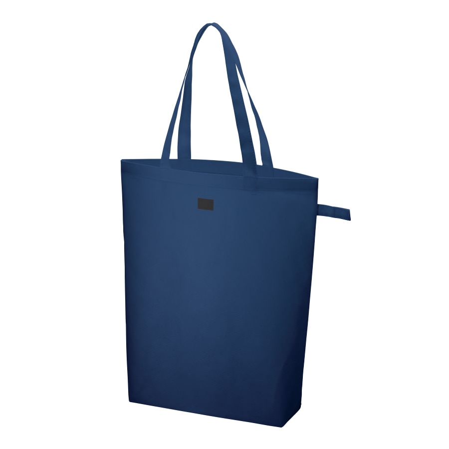 MARKLESS STYLE 不織布 ポケッタブルマチ付トート ディープブルー TR-1127-006 1枚（ご注文単位1枚）【直送品】