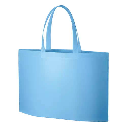 MARKLESS STYLE 不織布 イベントバッグガゼットマチ付 フロスティブルー TR-0629-034 1枚(ご注文単位1枚)【直送品】