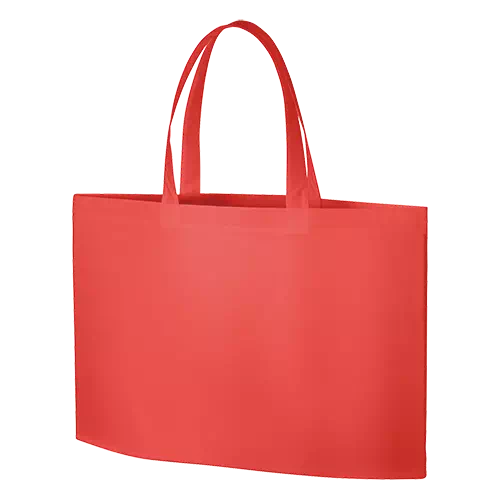 MARKLESS STYLE 不織布 イベントバッグガゼットマチ付 レッド TR-0629-002 1枚（ご注文単位1枚）【直送品】