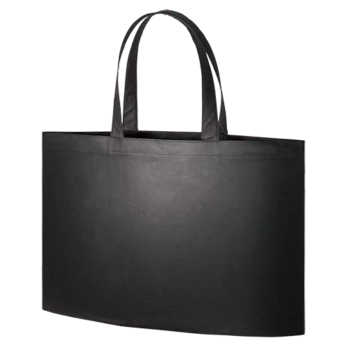 MARKLESS STYLE 不織布 イベントバッグガゼットマチ付 ナイトブラック TR-0629-009 1枚（ご注文単位1枚）【直送品】