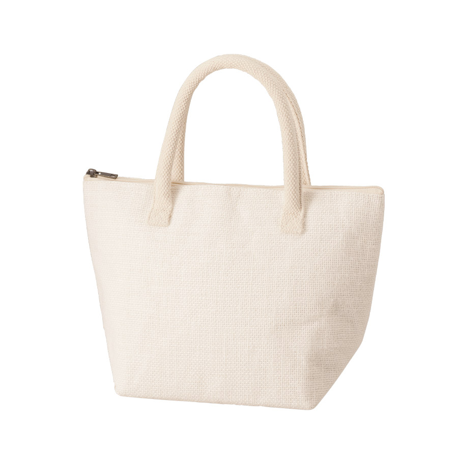 MARKLESS STYLE ジュート 保冷ランチトート ナチュラルホワイト TR-1222-044 1枚(ご注文単位1枚)【直送品】
