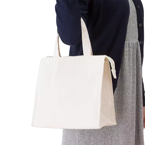 MARKLESS STYLE キャンバス スクエア保冷トート S ナチュラル TR-0868-008 1枚(ご注文単位1枚)【直送品】