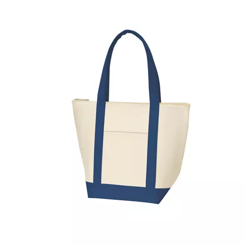 >MARKLESS STYLE 保冷バイカラートート M ネイビーブルー TR-0733-006 1枚(ご注文単位1枚)【直送品】