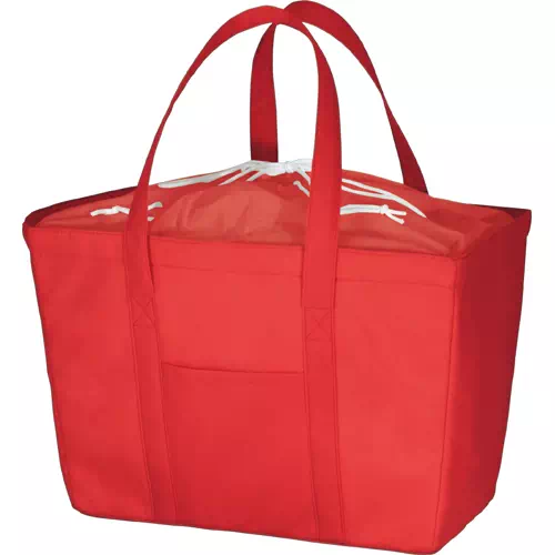 MARKLESS STYLE 不織布 保冷レジカゴトート レッド TR-0931-002 1枚(ご注文単位1枚)【直送品】