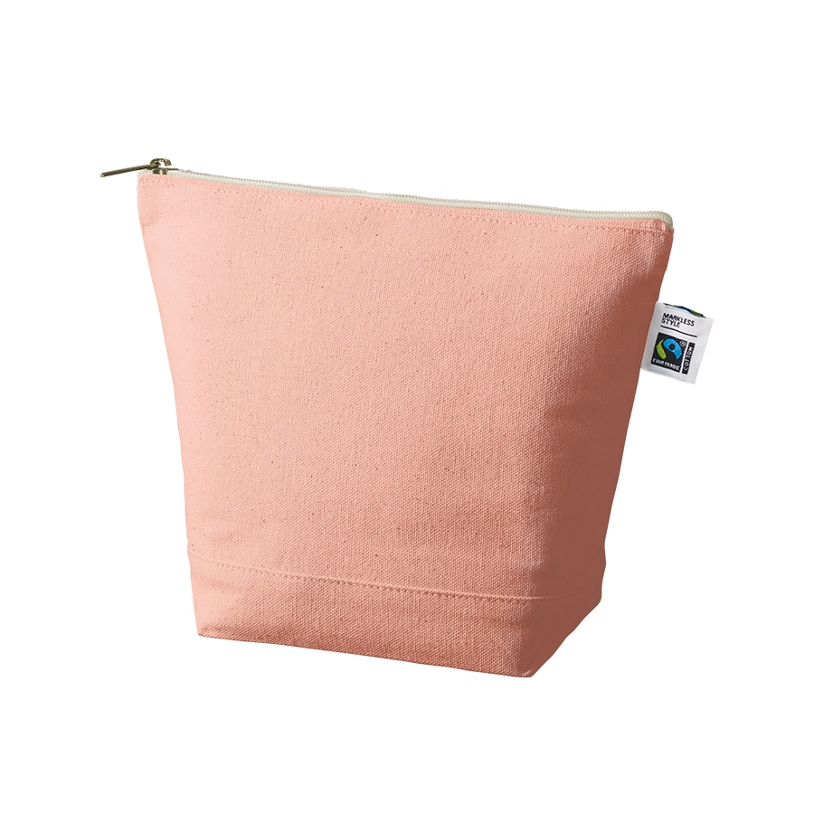 >MARKLESS STYLE フェアトレード コットンキャンバスデイリーポーチ M スモークピンク TF-0012-030 1個(ご注文単位1個)【直送品】