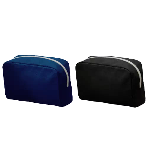 MARKLESS STYLE キャンバス ファスナーポーチ M ナイトブラック TR-0825-009 1個（ご注文単位1個）【直送品】