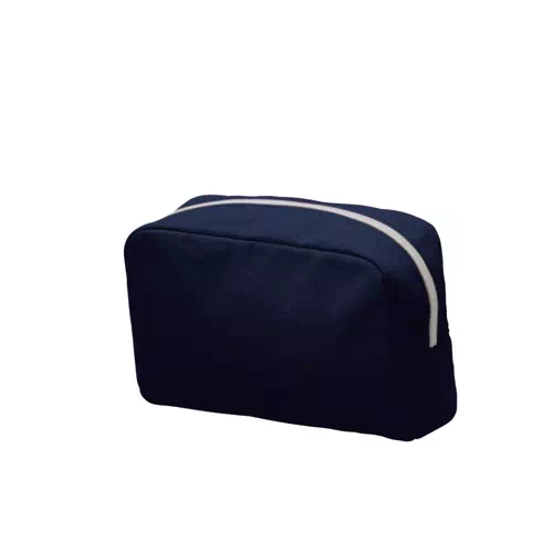 MARKLESS STYLE キャンバス ファスナーポーチ M ミッドナイトブルー TR-0825-006 1個（ご注文単位1個）【直送品】
