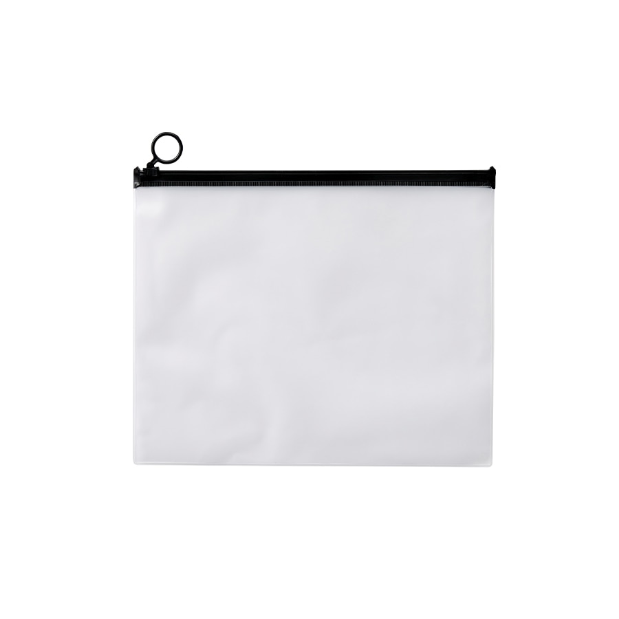 MARKLESS STYLE EVAクリアポーチ L ブラック TS-1703-009 1個（ご注文単位1個）【直送品】