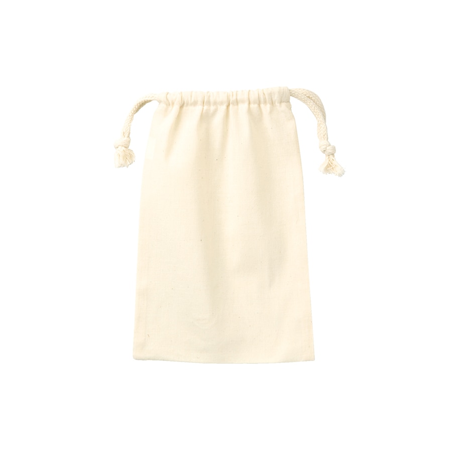 MARKLESS STYLE コットン巾着 M ナチュラル TR-0293-008 1枚(ご注文単位1枚)【直送品】
