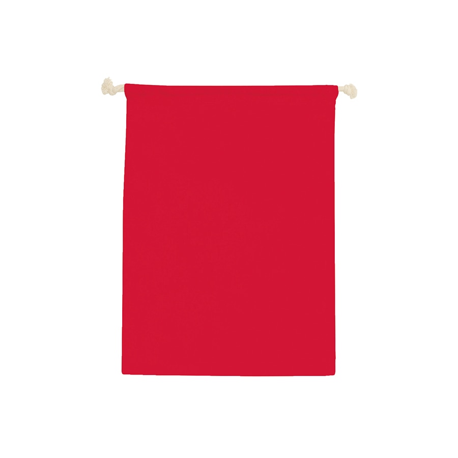 MARKLESS STYLE コットン巾着 L レッド TR-0294-002 1枚（ご注文単位1枚）【直送品】
