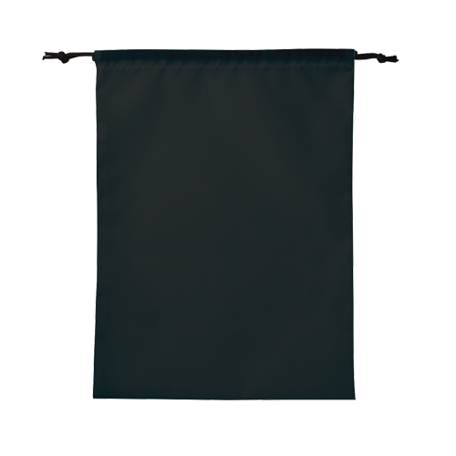 MARKLESS STYLE ポリ巾着 L ブラック TR-0284-009 1枚（ご注文単位1枚）【直送品】