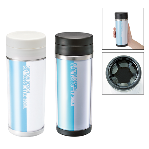 MARKLESS STYLE ステンレスボトル 350ml ホワイト TS-0888-044 1個（ご注文単位1個）【直送品】