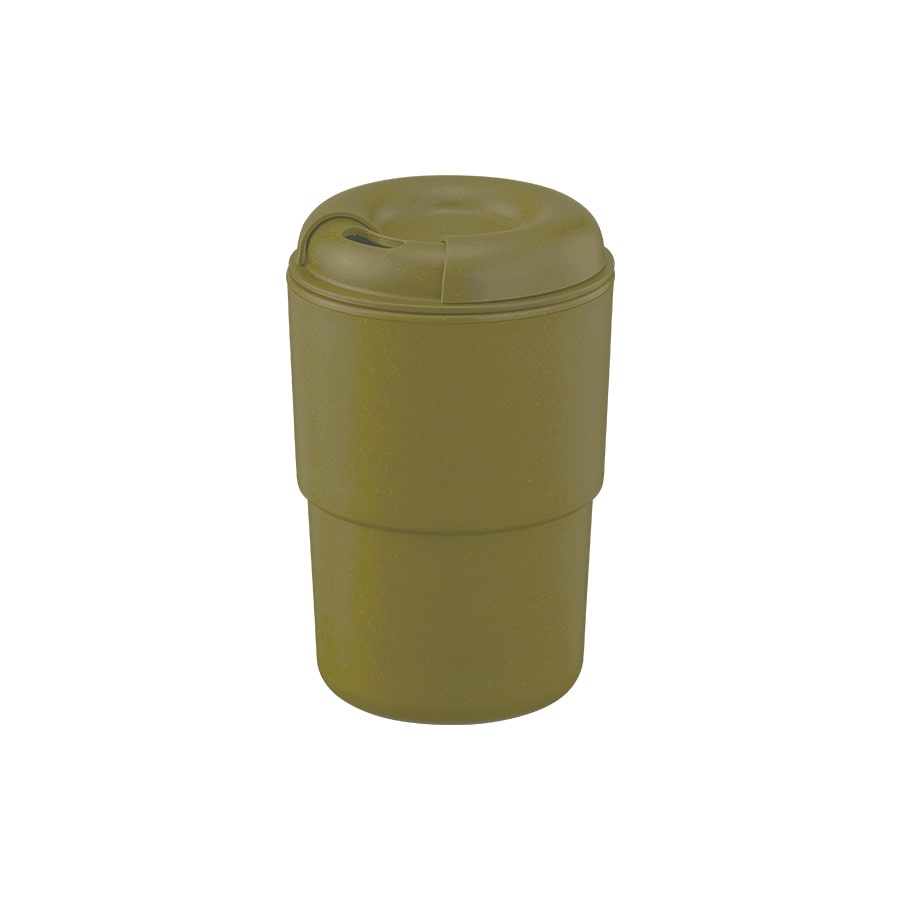 MARKLESS STYLE カフェタンブラースタッキング バンブーファイバー配合 カーキ TS-1765-025 1個（ご注文単位1個）【直送品】