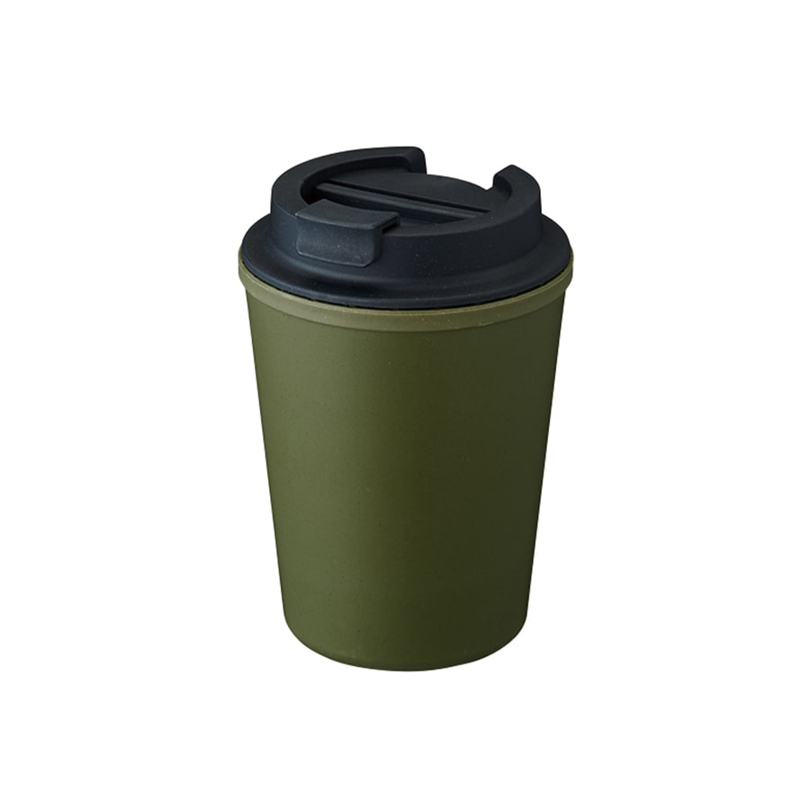 MARKLESS STYLE ダブルウォールタンブラー バンブーファイバー配合 カーキ TS-1697-025 1個（ご注文単位1個）【直送品】