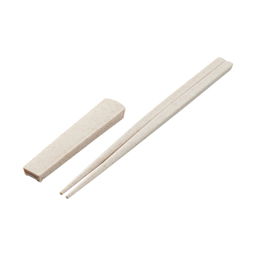 MARKLESS STYLE 箸キャップ付箸 バンブーファイバー入タイプ ナチュラル TS-1738-008 1個(ご注文単位1個)【直送品】