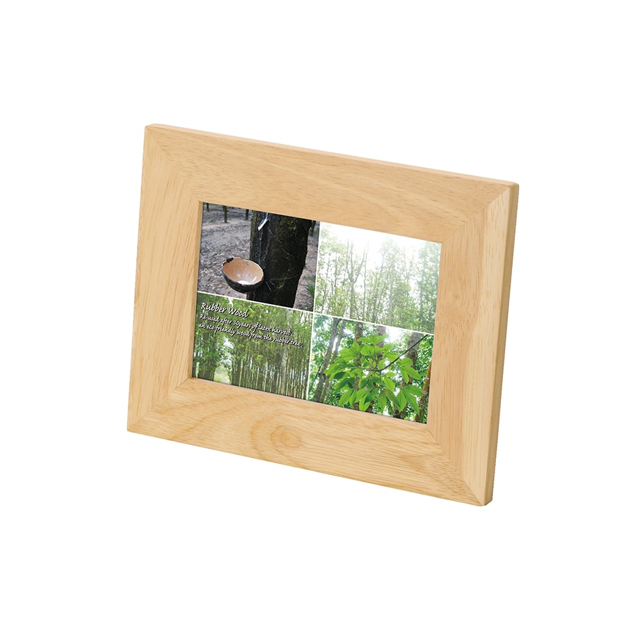 MARKLESS STYLE ラバーウッド フォトスタンド ナチュラルウッド TS-0453-008 1個（ご注文単位1個）【直送品】