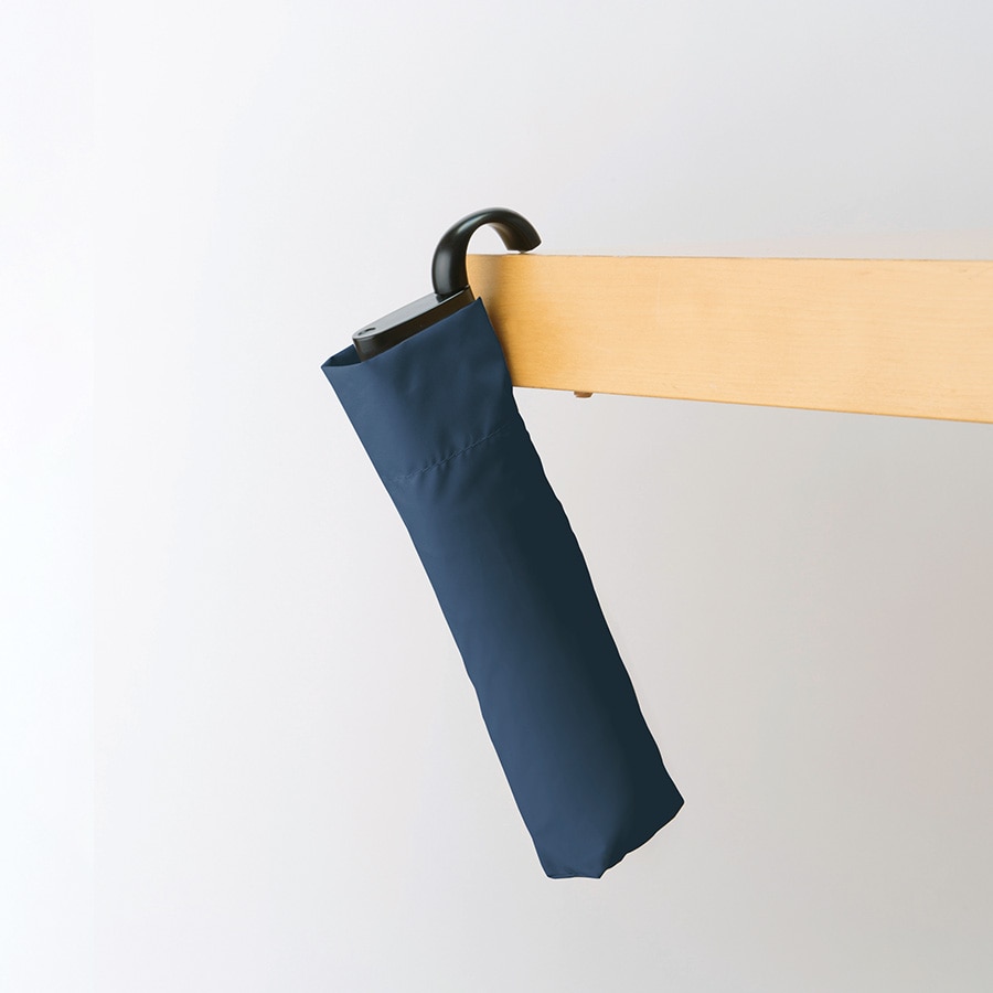 MARKLESS STYLE ハンガーグリップ UV折りたたみ傘 ネイビー TS-1406-006 1個(ご注文単位1個)【直送品】