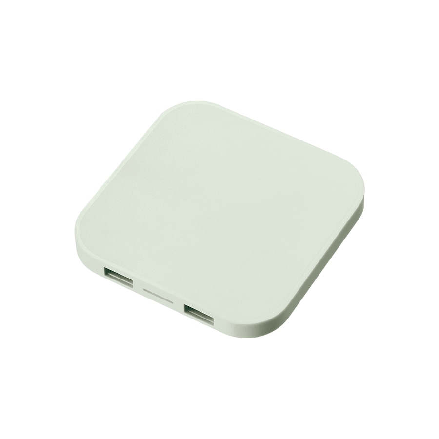 MARKLESS STYLE ワイヤレス充電器 スクエア 5W オリーブ TS-1630-025 1個(ご注文単位1個)【直送品】