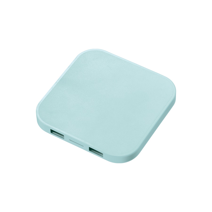 MARKLESS STYLE ワイヤレス充電器 スクエア 5W スモークブルー TS-1630-041 1個(ご注文単位1個)【直送品】