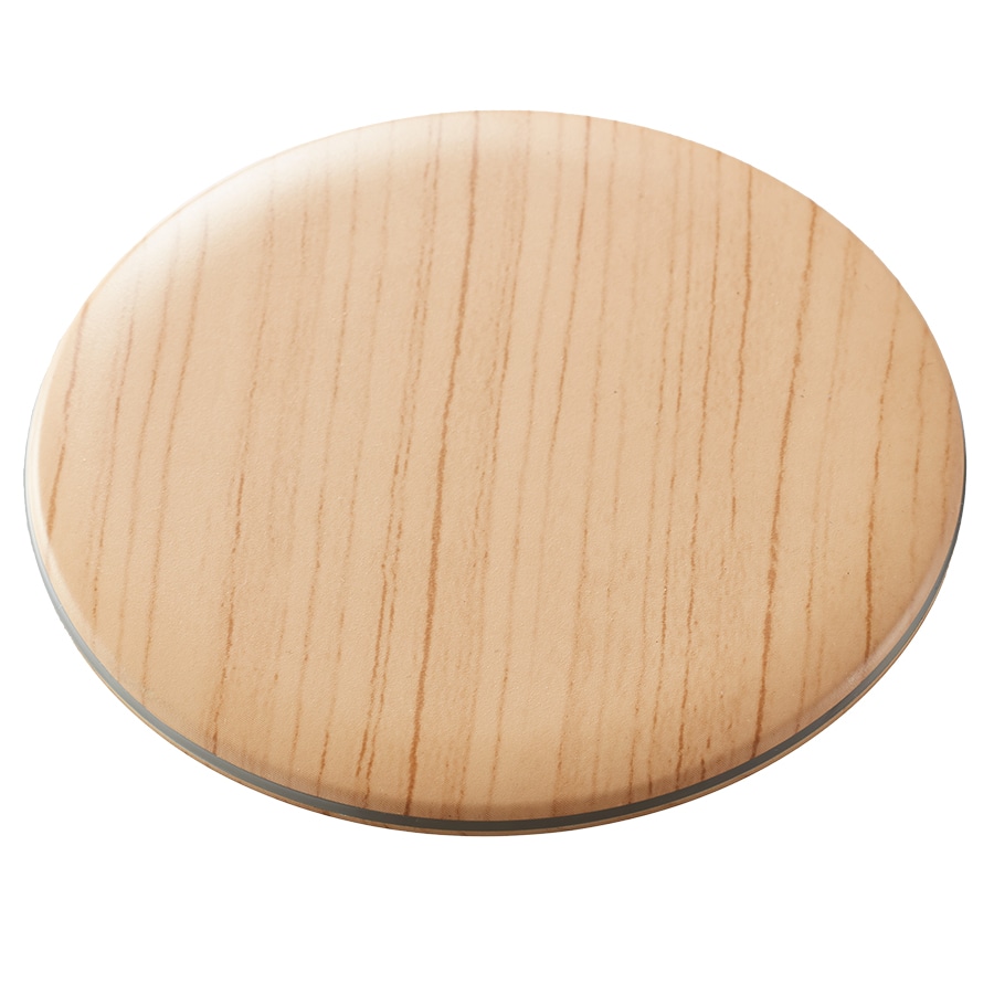 MARKLESS STYLE 木目調ワイヤレス充電器 ラウンド 10W ナチュラル TS-1627-008 1個(ご注文単位1個)【直送品】