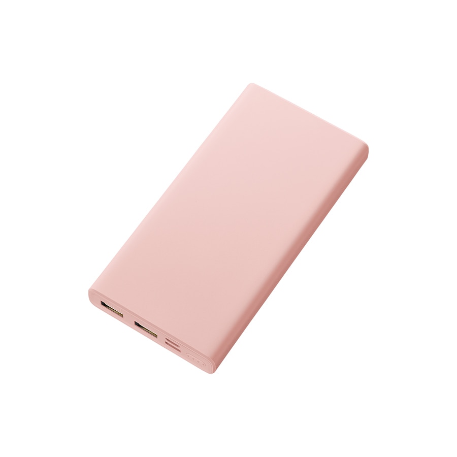 MARKLESS STYLE モバイルチャージャー 10000mAh Type-C対応 スモークピンク TS-1637-030 1個（ご注文単位1個）【直送品】