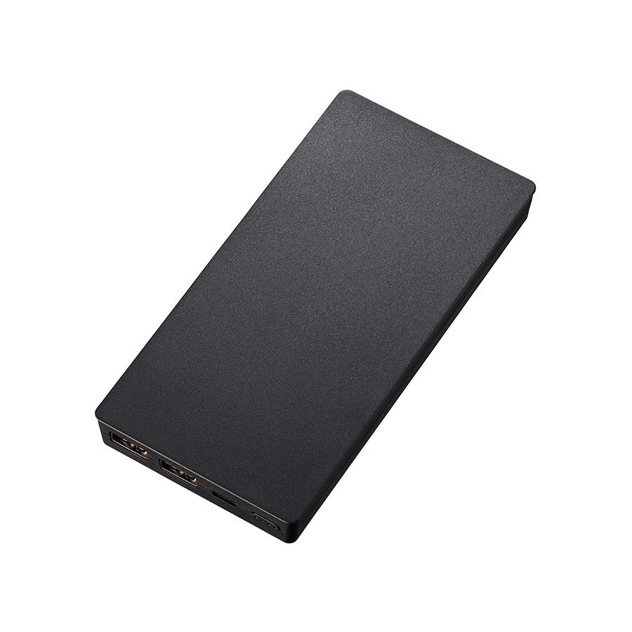 MARKLESS STYLE モバイルチャージャー ブラック 10000mAh Type-C対応 TS-1774-009 1個(ご注文単位1個)【直送品】