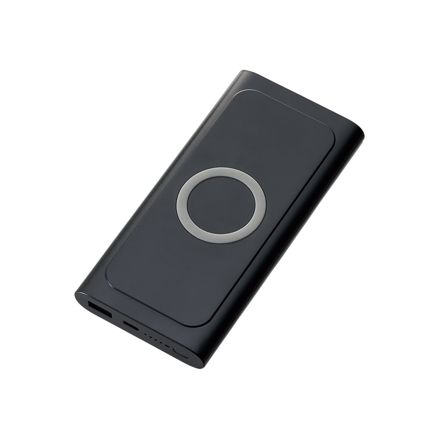 MARKLESS STYLE ワイヤレスモバイルチャージャー 10000mAh ブラック TS-1782-009 1個(ご注文単位1個)【直送品】