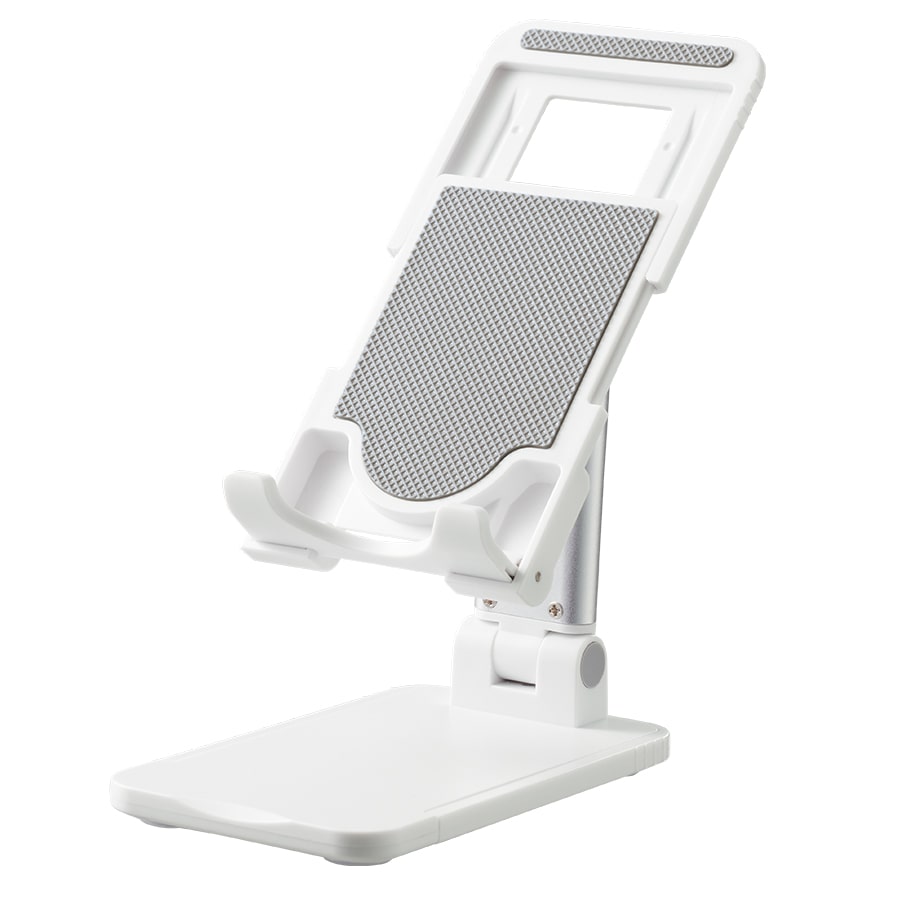 MARKLESS STYLE 折りたたみマルチスマホスタンド ホワイト TS-1645-044 1個（ご注文単位1個）【直送品】