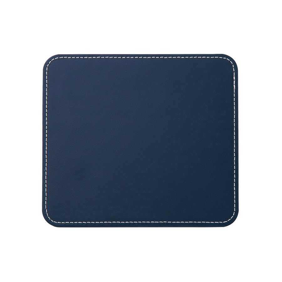 MARKLESS STYLE レザーマウスパッド スクエア ネイビー TS-0997-006 1枚（ご注文単位1枚）【直送品】