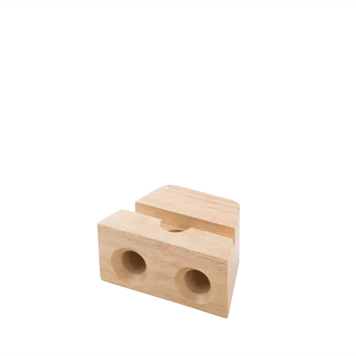 MARKLESS STYLE ラバーウッド スピーカースタンド ダブルホーン ナチュラルウッド TS-1285-008 1個(ご注文単位1個)【直送品】