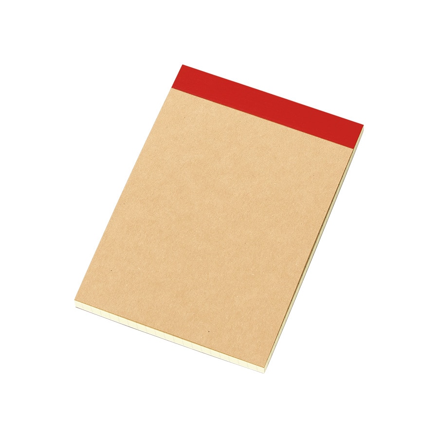 MARKLESS STYLE リサイクル A6メモパッド レッド TS-1546-002 1個(ご注文単位1個)【直送品】