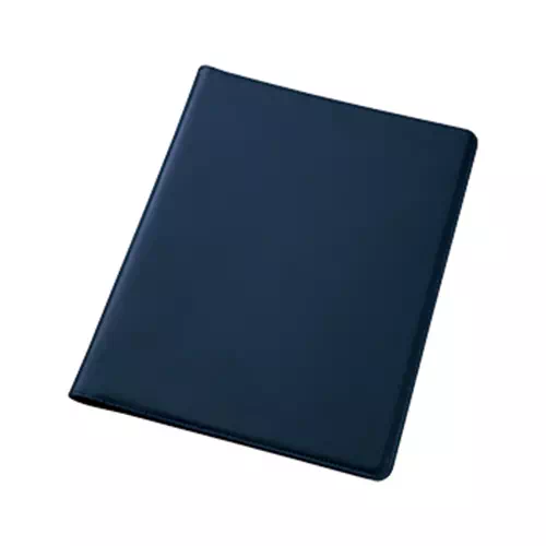 MARKLESS STYLE レザーA4レポートパッドカバー ネイビー TS-0995-006 1個（ご注文単位1個）【直送品】