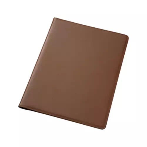 MARKLESS STYLE レザーA4レポートパッドカバー ブラウン TS-0995-007 1個（ご注文単位1個）【直送品】