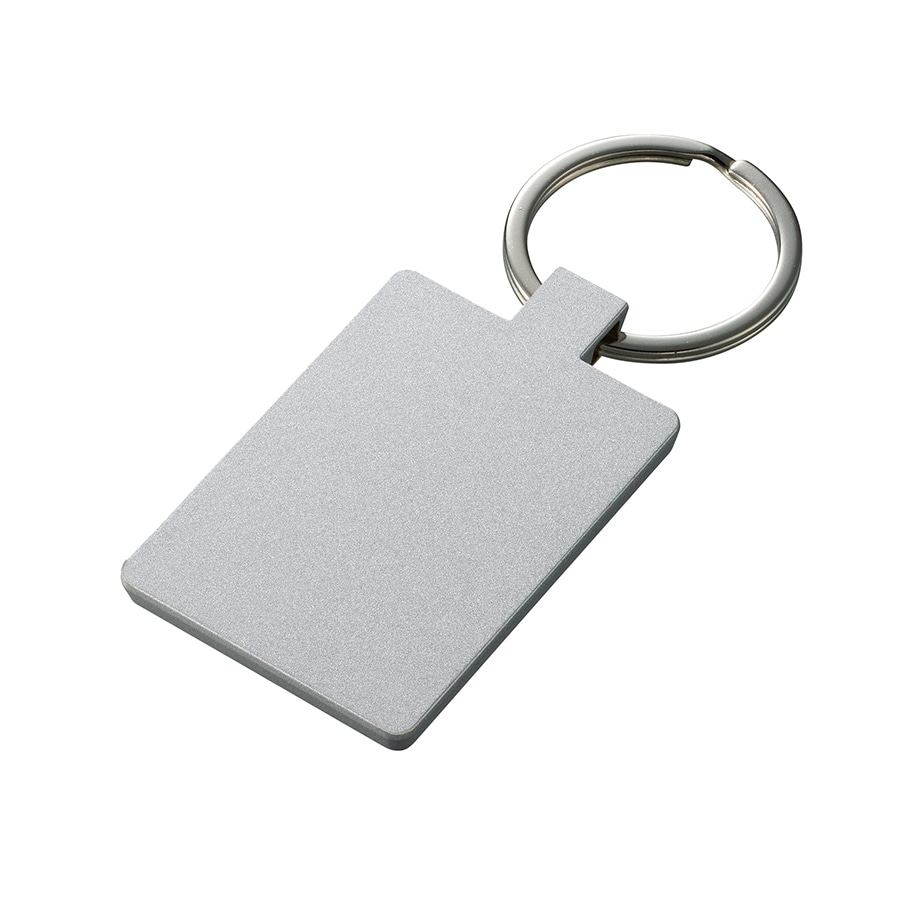 MARKLESS STYLE ミラー付メタルキーホルダー スクエア マットシルバー TS-1672-005 1個（ご注文単位1個）【直送品】