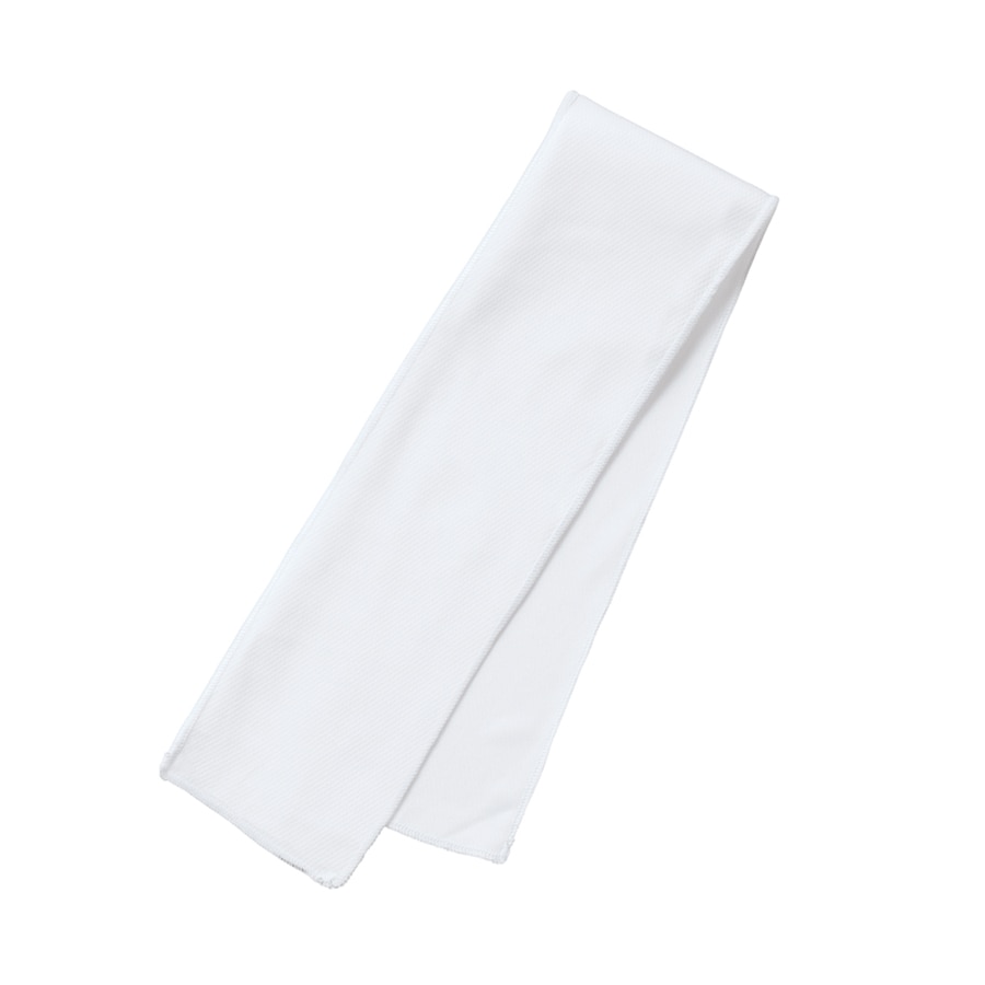 MARKLESS STYLE 涼感マフラータオル ソフトケース付 ホワイト TS-1592-044 1個（ご注文単位1個）【直送品】